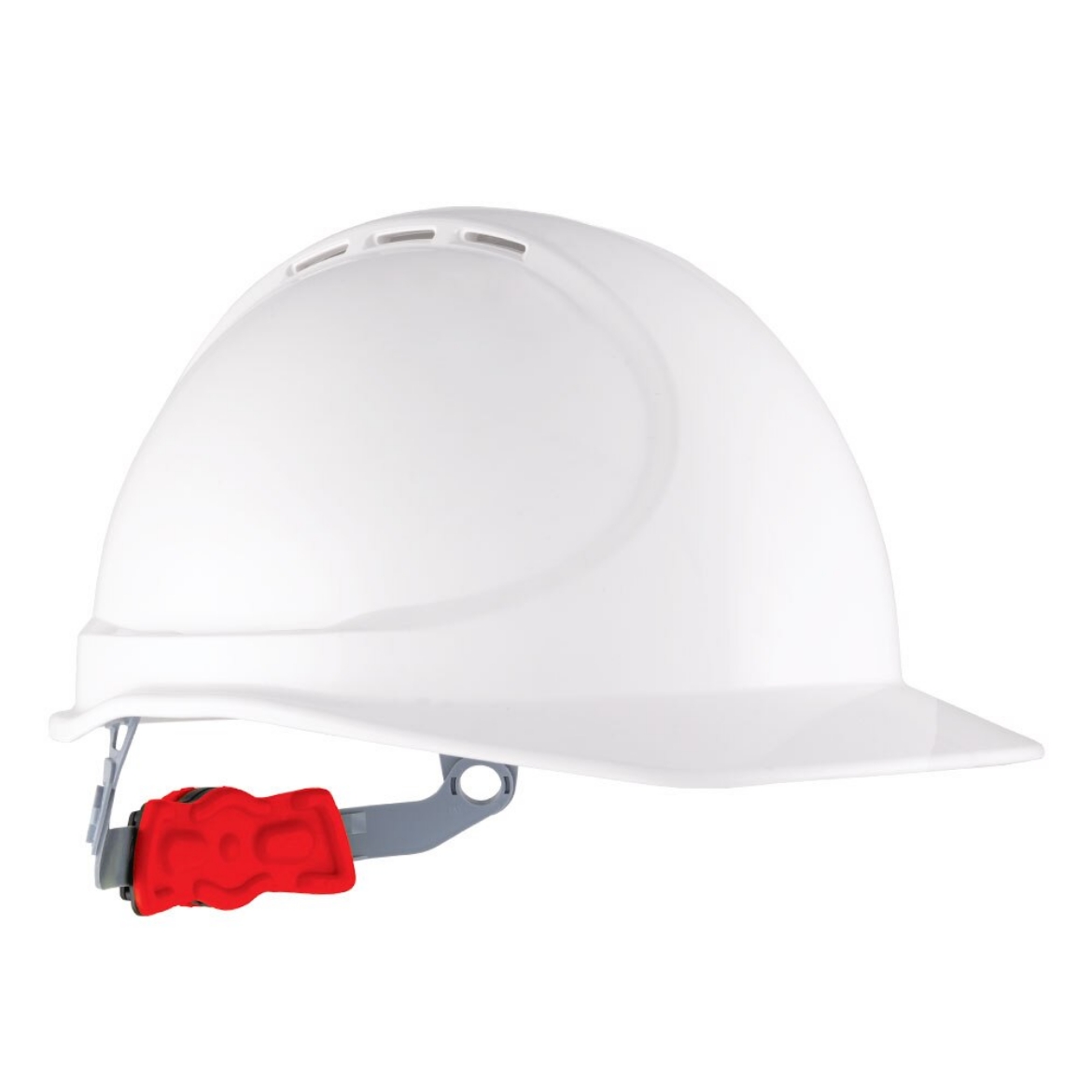 Picture of The Mate Essential Type 1 ABS Vented White Hard Hat with Ratchet Harness