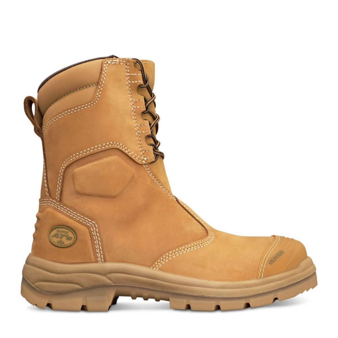 Picture of Oliver 200mm Hi-Leg Wheat Zip Sided Boot
