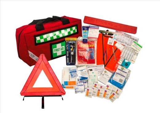 Picture of Uneedit complete driver Safety & First Aid kit portable soft case