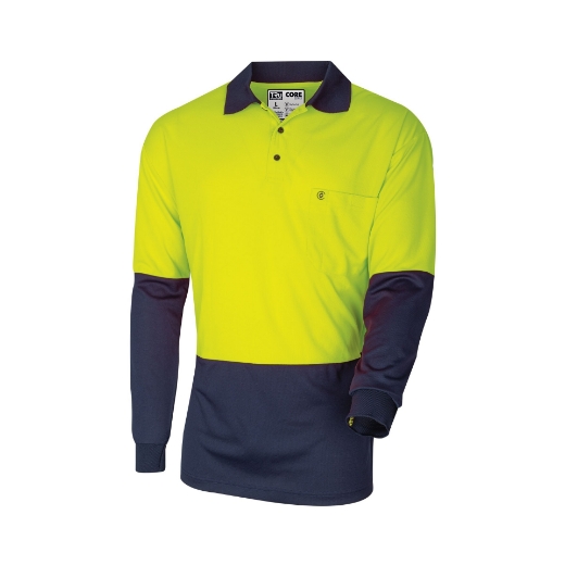 Picture of TRU Core Micromesh L/S Hi-Vis Polo Shirt