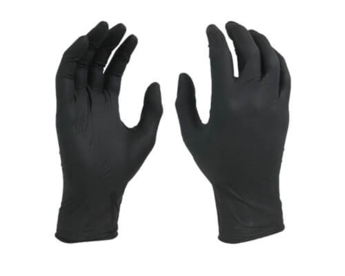 Picture of Black Hog Nitrile Disposable Medical Grade AQL 1.5 240mm Gloves Boxes of 100